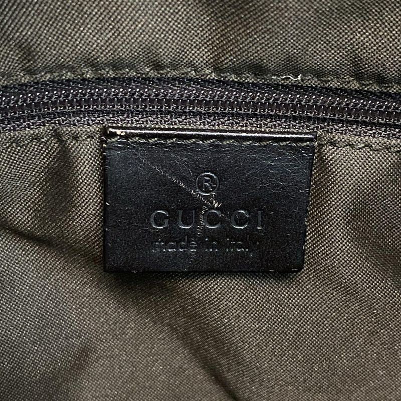 Gucci Shoulder Bag GG Pattern Sherry (Web) 13315 Beige X Dark Brown Leather