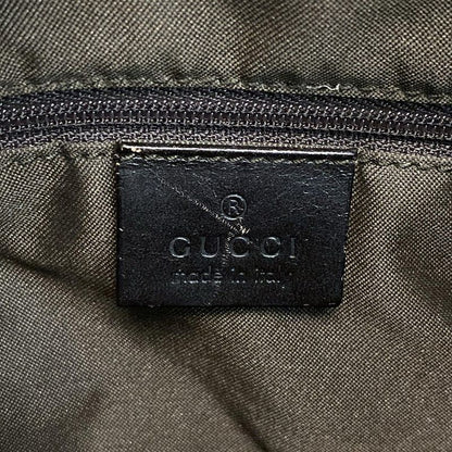 Gucci Shoulder Bag GG Pattern Sherry (Web) 13315 Beige X Dark Brown Leather