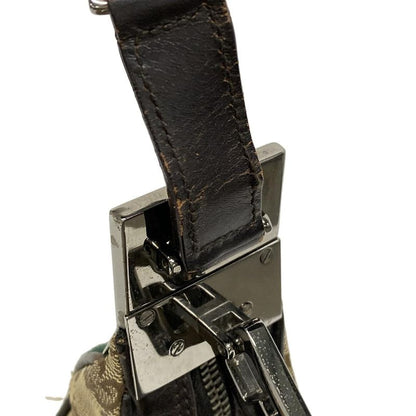 Gucci Shoulder Bag GG Pattern Sherry (Web) 13315 Beige X Dark Brown Leather