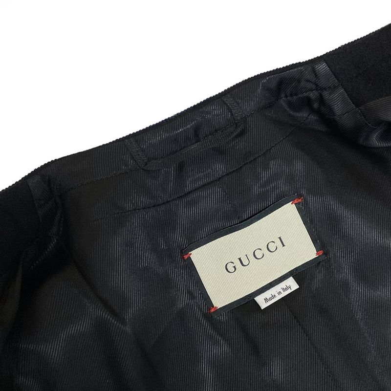 Gucci Coat Size 38 S Women's - 544855 Dark Navy X Red Long Sleeve Winter Wool