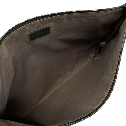 Bottega Veneta Clutch Bag Intrecciato Dark Gray Embroidery Leather
