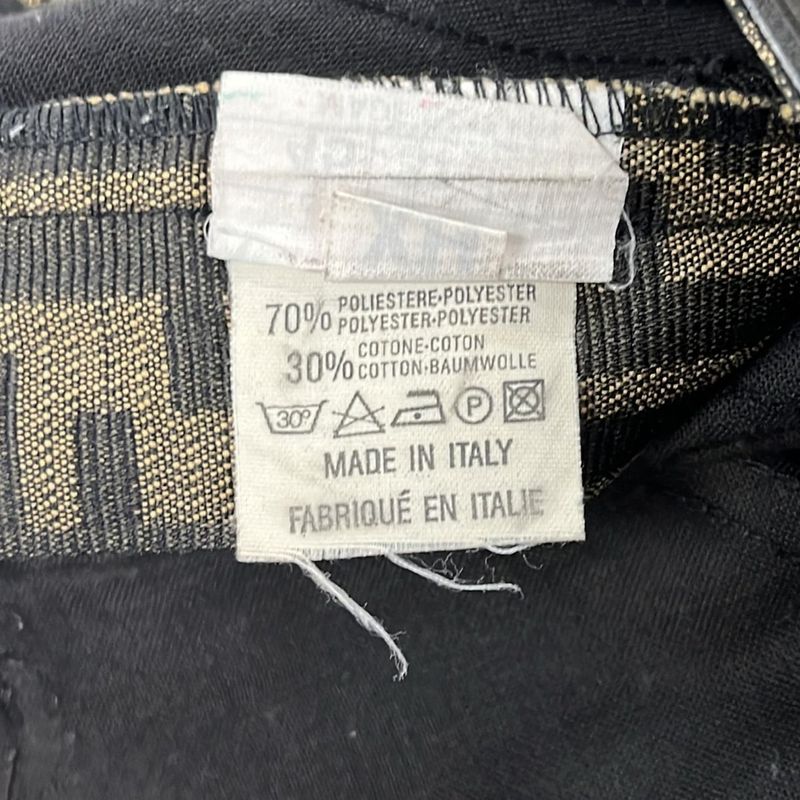 Fendi Jeans Pants Size 45 Women's - Beige X Black Full Length