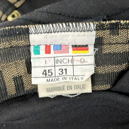 Fendi Jeans Pants Size 45 Women's - Beige X Black Full Length