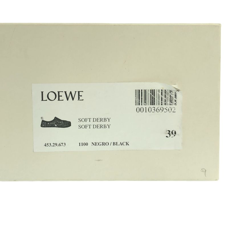 Loewe | SOFT Derby Lace-up Shoes | 39 | Black | Ladies