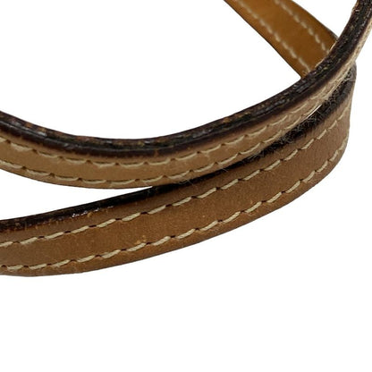 Dior Christian Dior Handbag Logogram Beige X Brown Leather