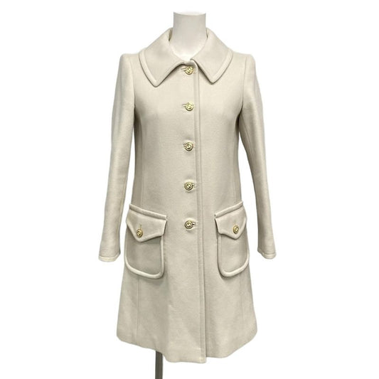 Gucci Coat Size 38 S Women's - 626300 Ivory Long Sleeve Winter Wool
