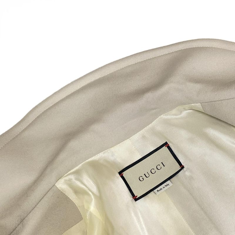 Gucci Coat Size 38 S Women's - 626300 Ivory Long Sleeve Winter Wool