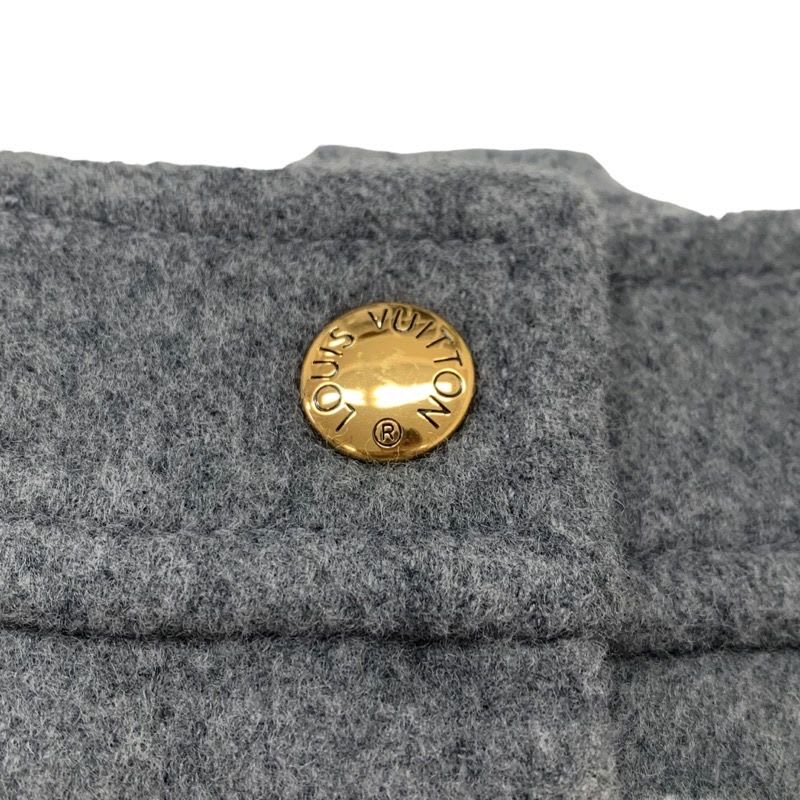 Louis Vuitton Monogram Bottoms Wool Gray Skirt Giant