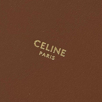 Celine Handbag Cube Bag Beige X Black X Brown