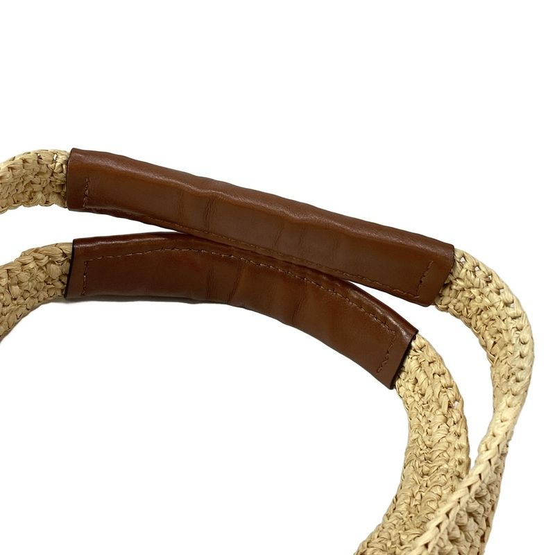 Celine Handbag Cube Bag Beige X Black X Brown