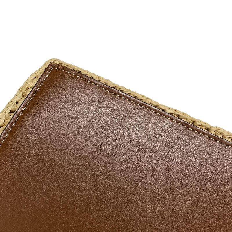 Celine Handbag Cube Bag Beige X Black X Brown