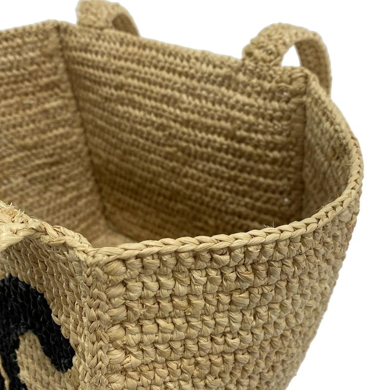 Celine Handbag Cube Bag Beige X Black X Brown