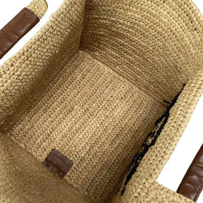 Celine Handbag Cube Bag Beige X Black X Brown