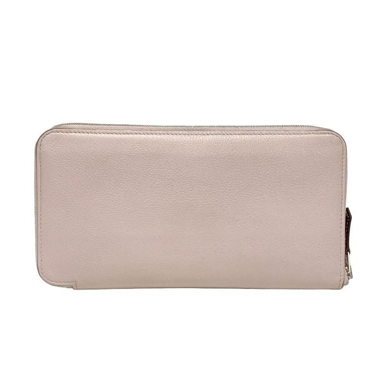 Hermes Long Wallet Azap Long Silk in Mauve Pale