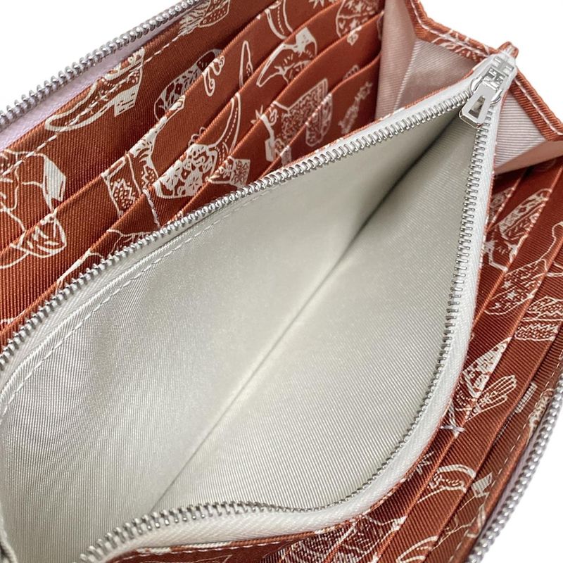 Hermes Long Wallet Azap Long Silk in Mauve Pale