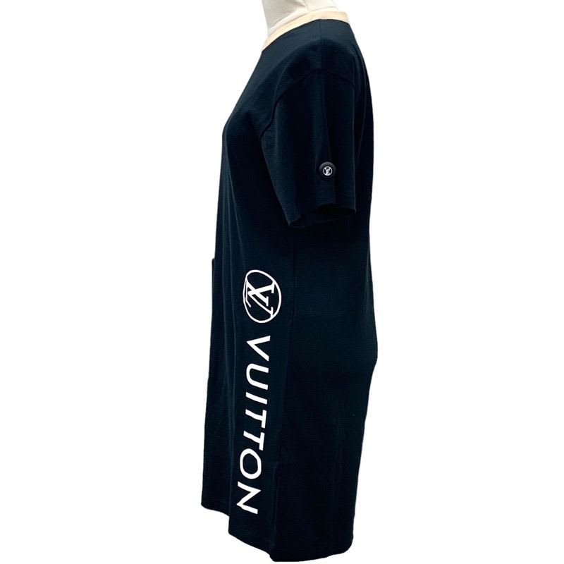 Louis Vuitton Dress Cotton Black Logo