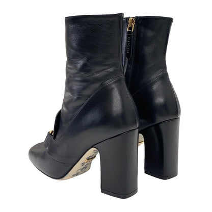 Gucci Double G Boots Short Boots Shoes Ggmarmont Leather Black