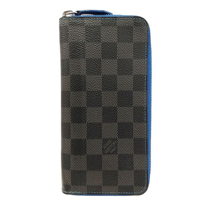 Louis Vuitton Wallet Men's Brand Long Wallet Damier Graphite Canvas Portefeuille