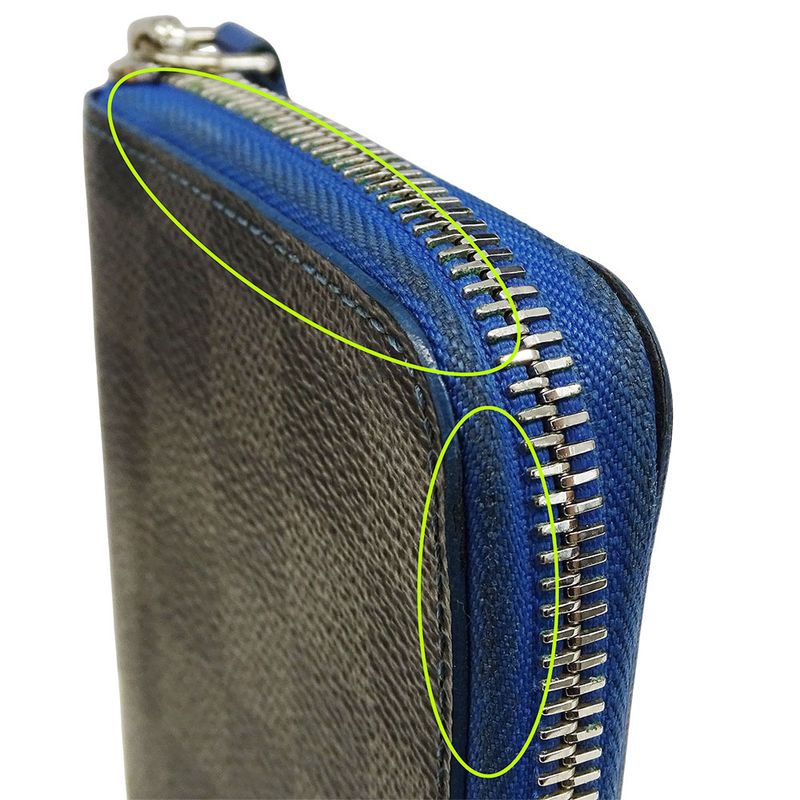 Louis Vuitton Wallet Men's Brand Long Wallet Damier Graphite Canvas Portefeuille