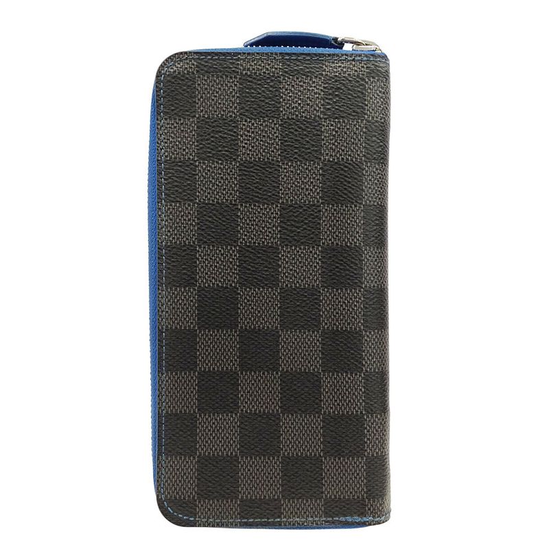 Louis Vuitton Wallet Men's Brand Long Wallet Damier Graphite Canvas Portefeuille