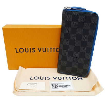 Louis Vuitton Wallet Men's Brand Long Wallet Damier Graphite Canvas Portefeuille