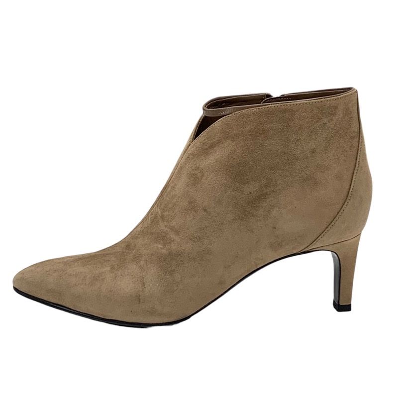 Hermes Boots Short Boots Booties Shoes Suede Brown