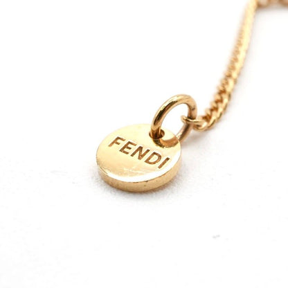 Fendi Orlock Necklace Gold Pearl