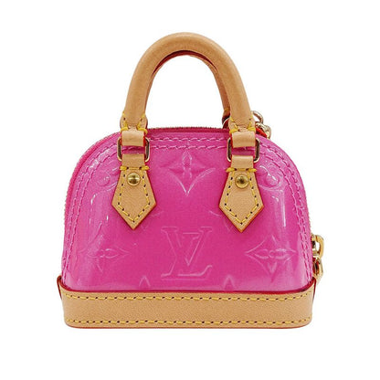 Louis Vuitton Charm Women's Brand Vernis LV Mix Bag Charm ・micro Alma Pink