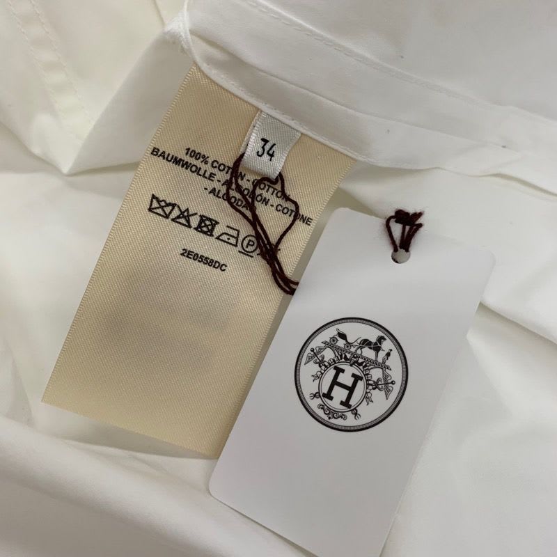 Hermes Dress Cotton White Silver Sleeveless Side Zip