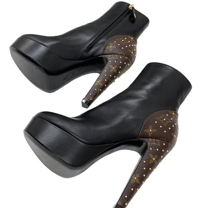 Louis Vuitton Boots Short Boots Ankle Boots After Glow Line Monogram Studs