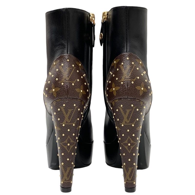 Louis Vuitton Boots Short Boots Ankle Boots After Glow Line Monogram Studs