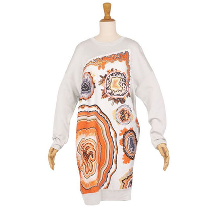 Hermes Dress 19 SS All Over Pattern Twill Reine Silk