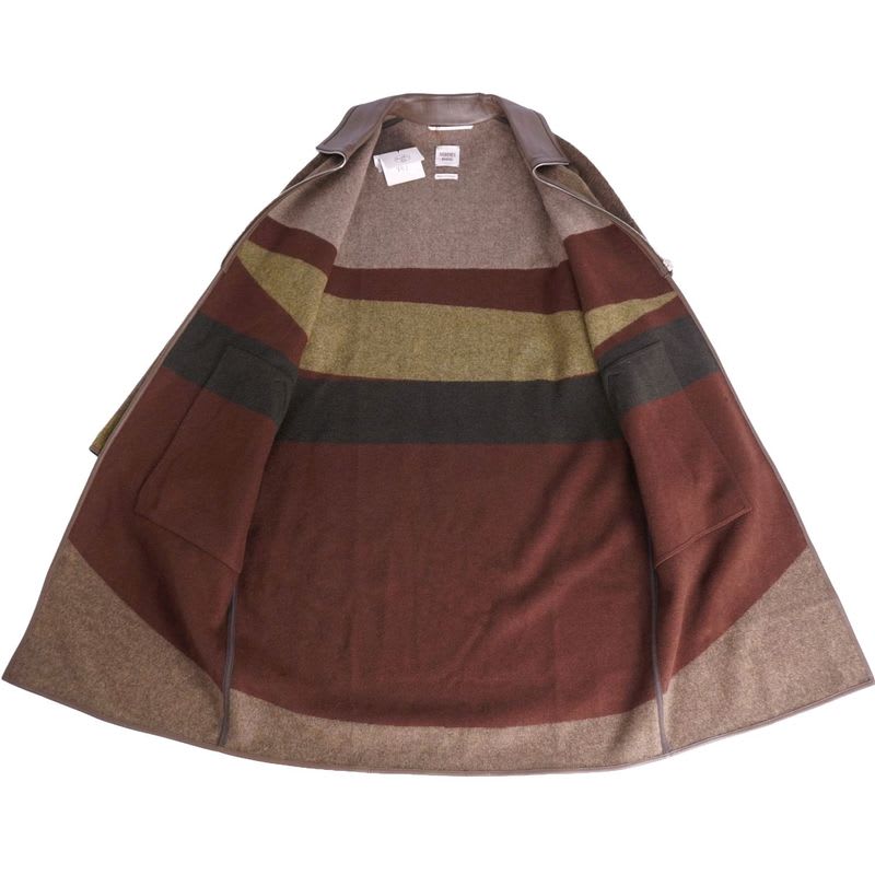 Hermes 2022 Long Coat Zip Up Double