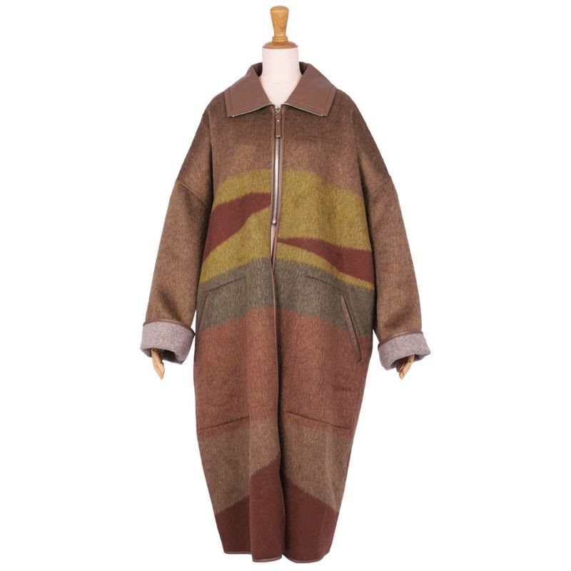 Hermes 2022 Long Coat Zip Up Double