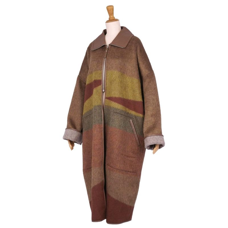 Hermes 2022 Long Coat Zip Up Double