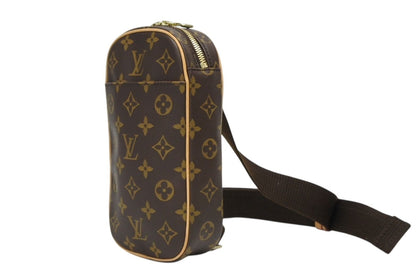 Louis Vuitton Pochette Gange Shoulder Bag Monogram Brown Gold — view 3