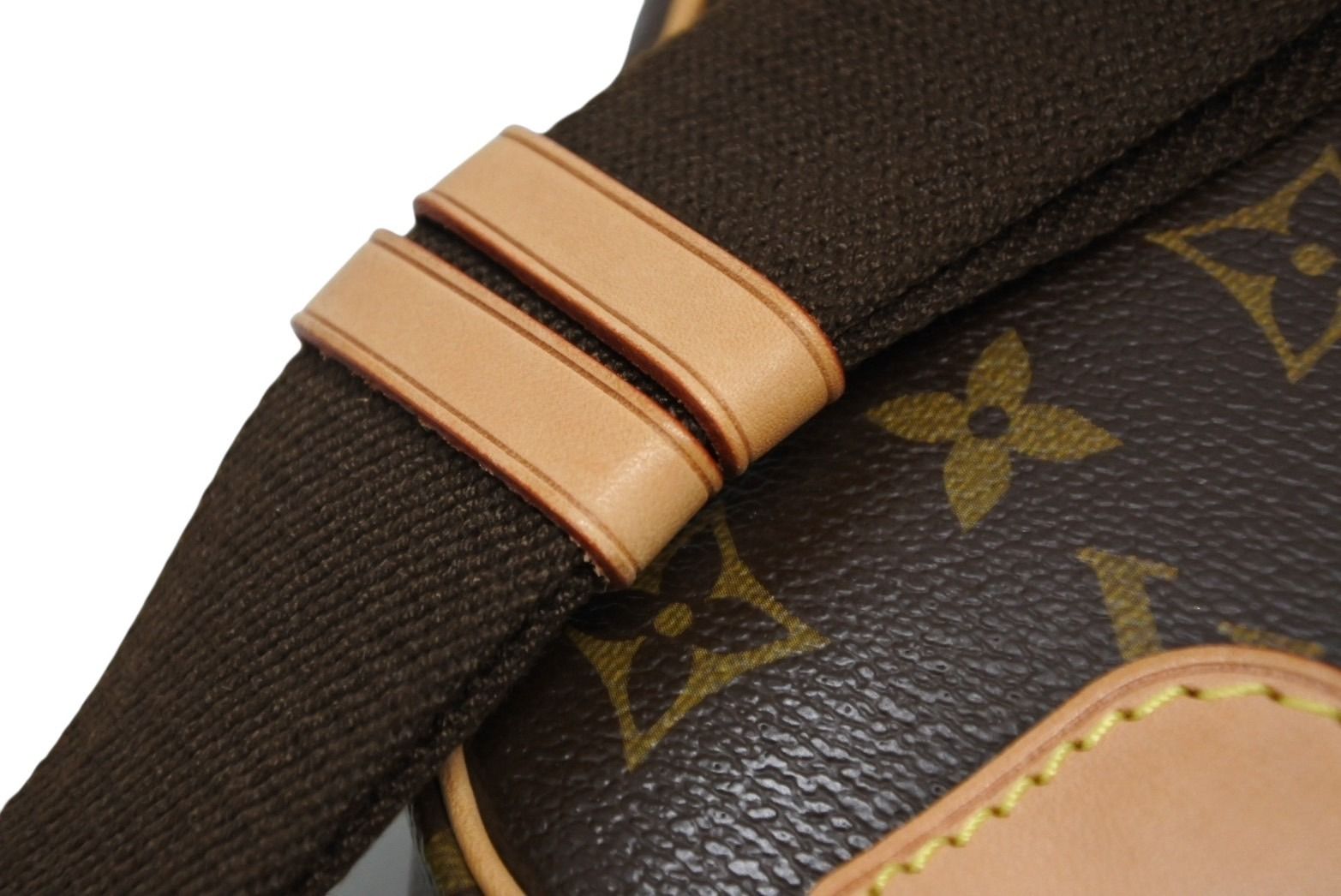 Louis Vuitton Pochette Gange Shoulder Bag Monogram Brown Gold — view 6