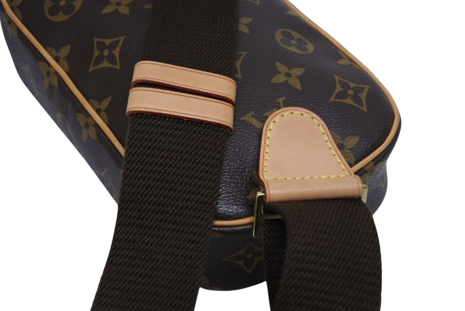 Louis Vuitton Pochette Gange Shoulder Bag Monogram Brown Gold — view 5