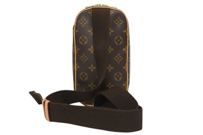 Louis Vuitton Pochette Gange Shoulder Bag Monogram Brown Gold — view 2