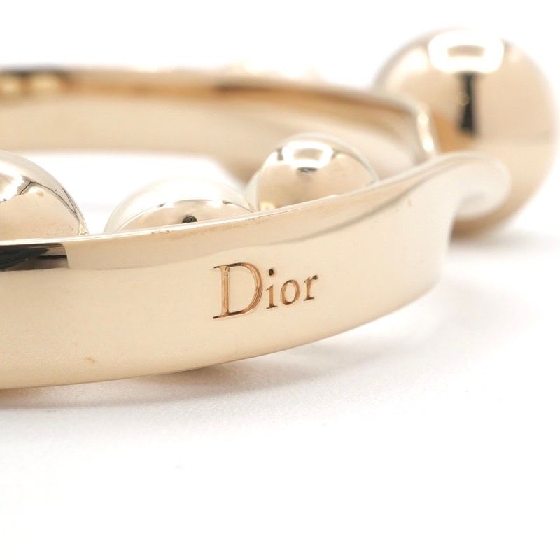 Christian Dior Bracelet Bangle Logo Pearl