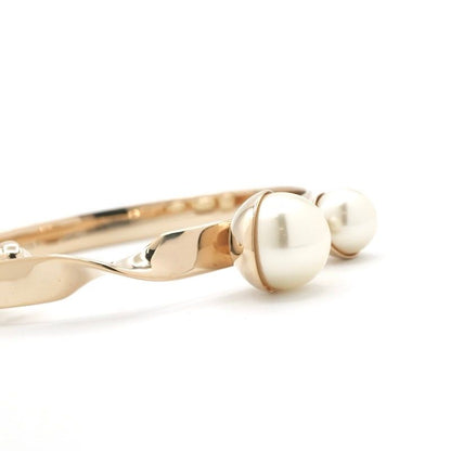 Christian Dior Bracelet Bangle Logo Pearl