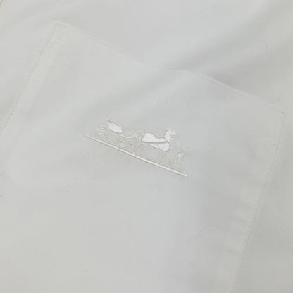 Hermes Dress Cotton White Logo Shirt