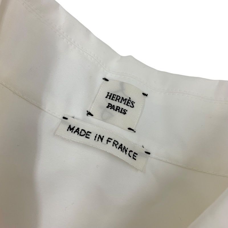 Hermes Dress Cotton White Logo Shirt