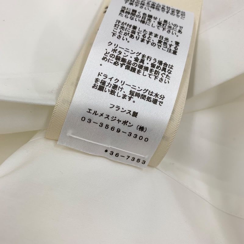 Hermes Dress Cotton White Logo Shirt