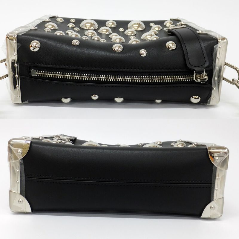 Louis Vuitton Lv×yk Side Trunk M21668 Black Yayoi Kusama Handbag One