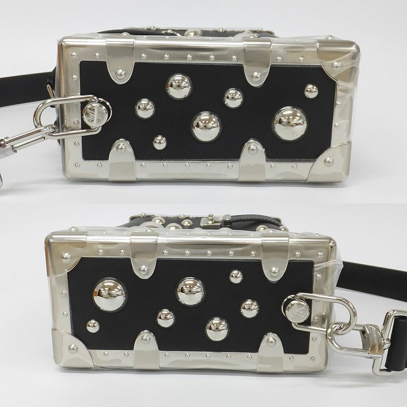Louis Vuitton Lv×yk Side Trunk M21668 Black Yayoi Kusama Handbag One