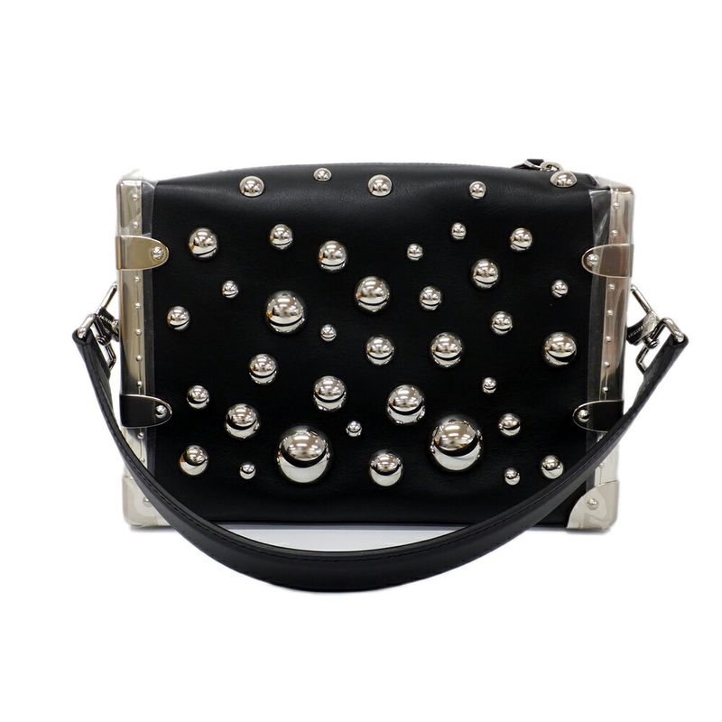 Louis Vuitton Lv×yk Side Trunk M21668 Black Yayoi Kusama Handbag One