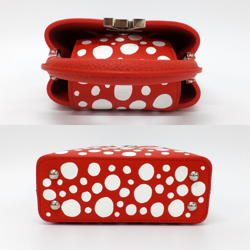 Louis Vuitton Lv×yk Capucines Mini Red Infinity Red M21692 Yayoi