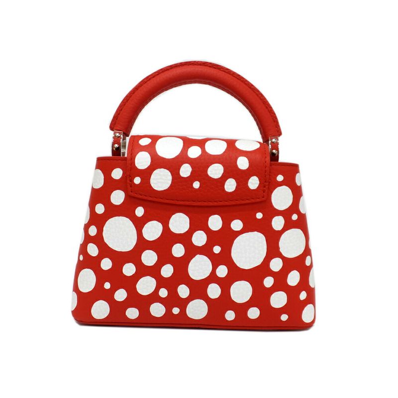 Louis Vuitton Lv×yk Capucines Mini Red Infinity Red M21692 Yayoi