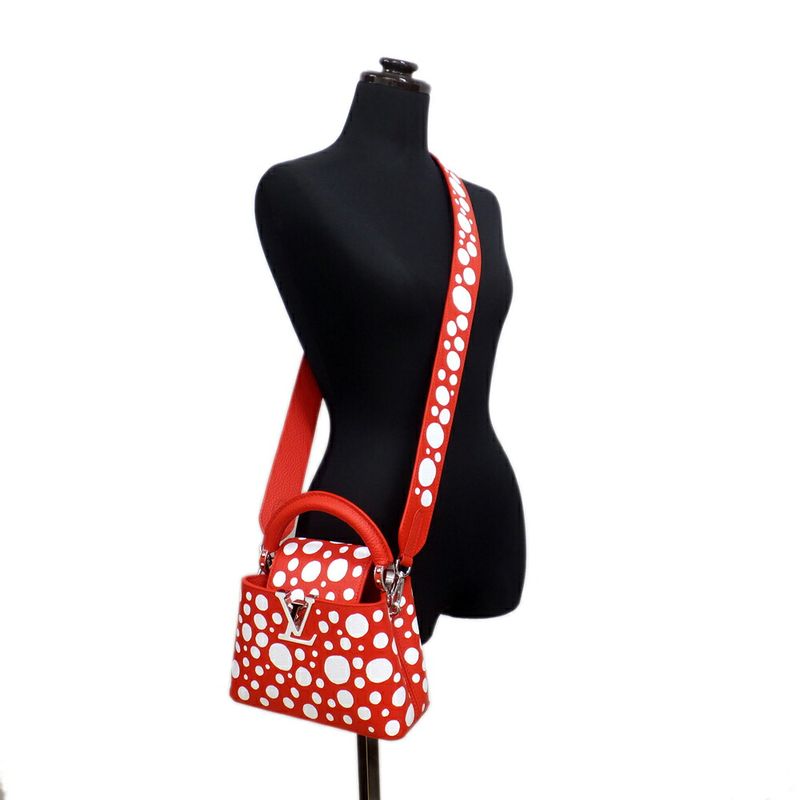 Louis Vuitton Lv×yk Capucines Mini Red Infinity Red M21692 Yayoi